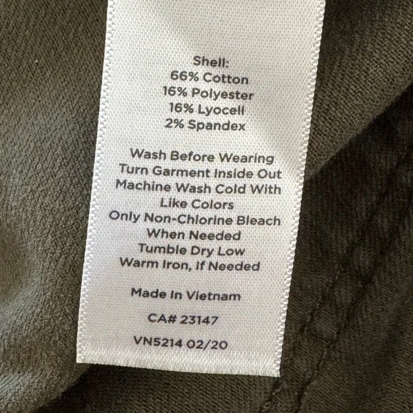 Talbots Flawless 5-Pocket Slim Ankle Curvy Sage Green Jeans. Women’s Size 10. - Picture 5 of 5